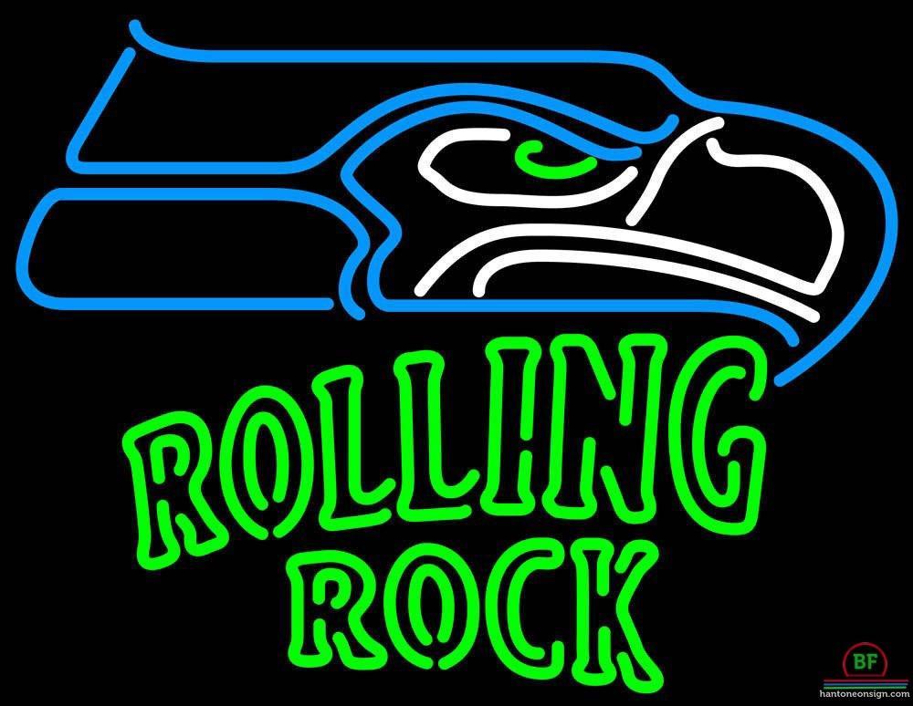 Rolling Rock Seattle Seahawks Neon Sign Teams Neon Light