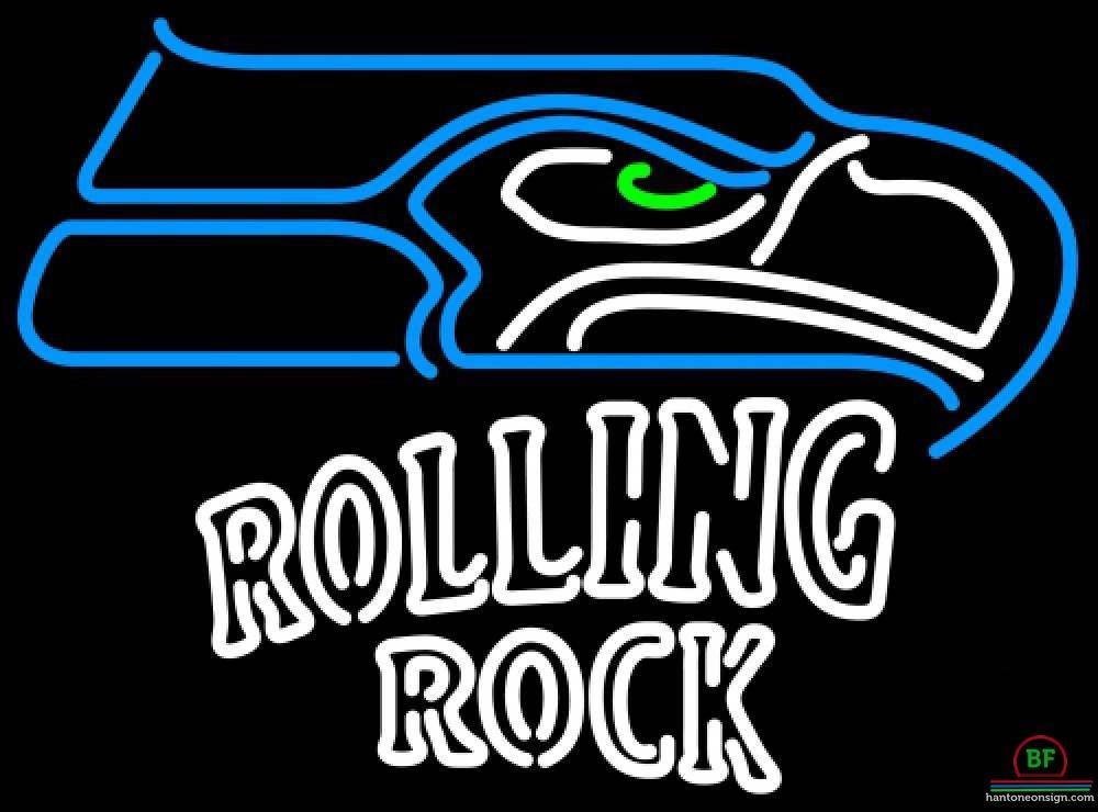 Rolling Rock Seattle Seahawks Neon Sign Teams Neon Light