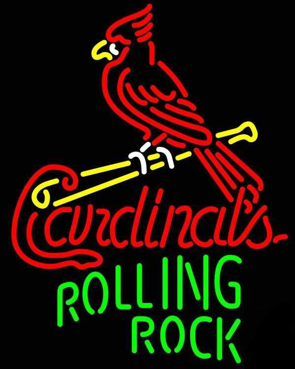 Rolling Rock St Louis Cardinals Neon Sign Teams Neon Light