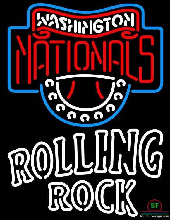 Rolling Rock Washington Nationals Neon Sign Teams Neon Light
