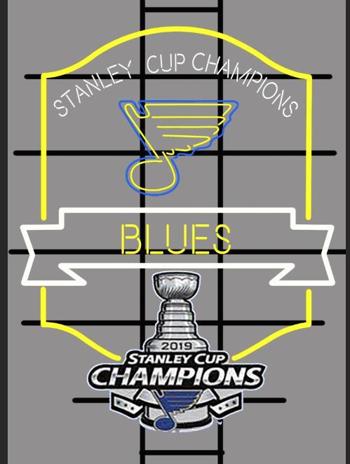 St. Louis Stanley Cup Neon Clock, Officially Licensed Sports Décor