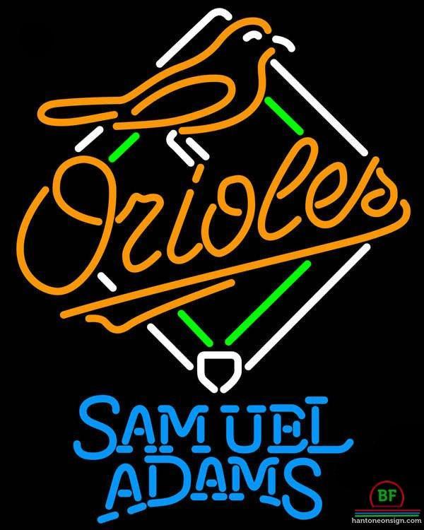 Samuel Adams Baltimore Orioles Neon Sign Teams Neon Light