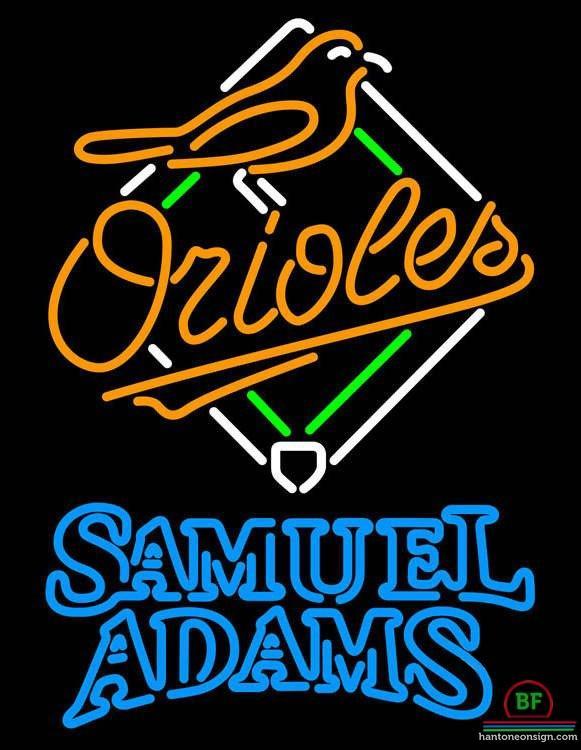 Samuel Adams Baltimore Orioles Neon Sign Teams Neon Light