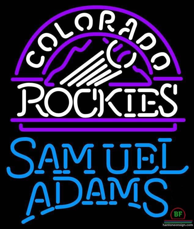 Samuel Adams Colorado Rockies Neon Sign Teams Neon Light