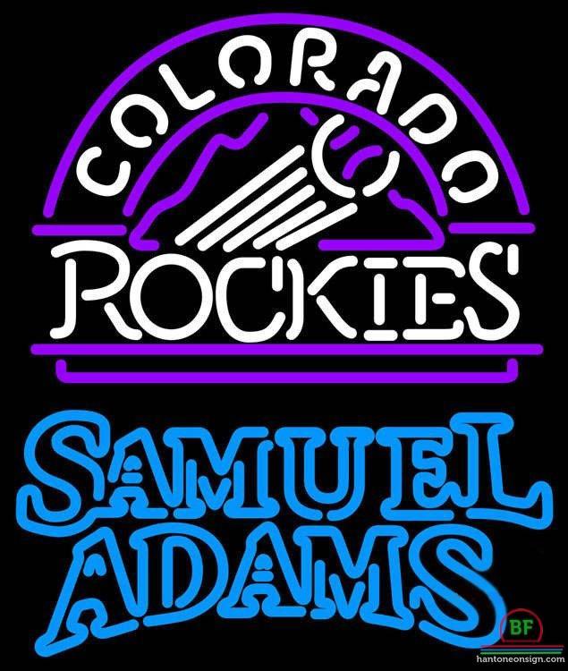Samuel Adams Colorado Rockies Neon Sign Teams Neon Light