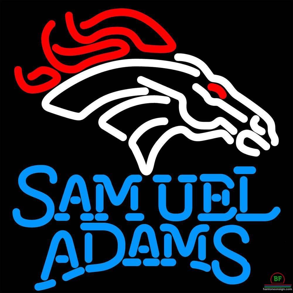 Samuel Adams Denver Broncos Neon Sign Teams Neon Light