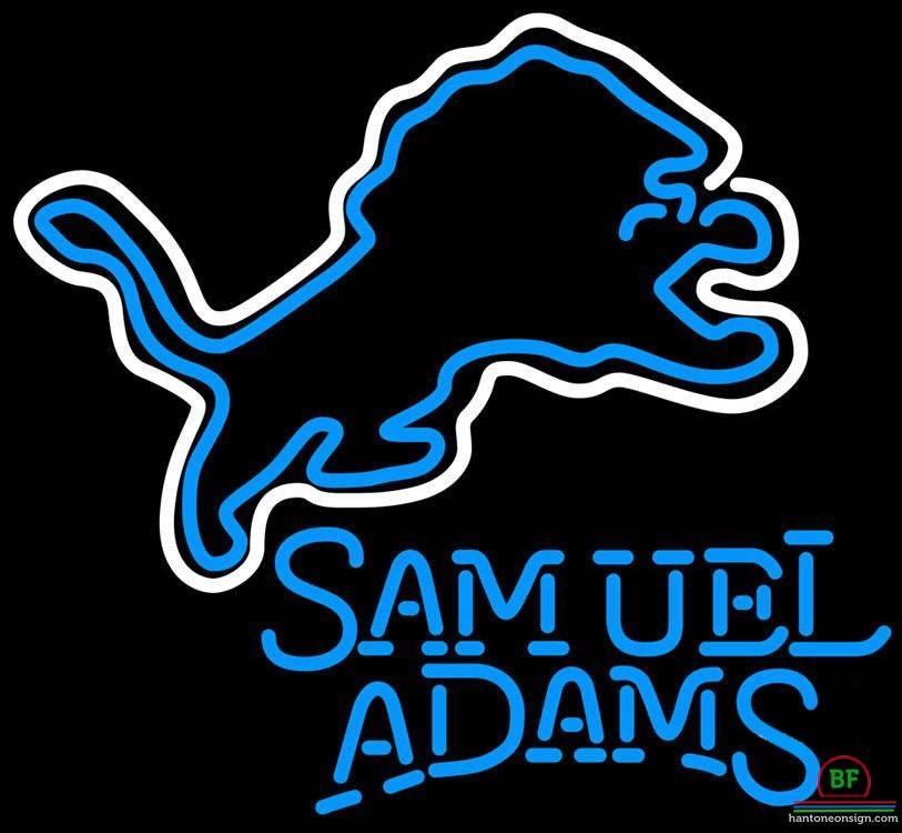 Samuel Adams Detroit Lions Neon Sign Teams Neon Light