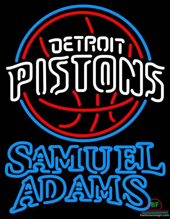 Samuel Adams Detroit Pistons Neon Sign Teams Neon Light