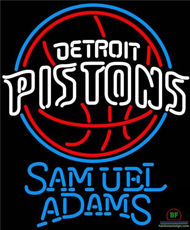 Samuel Adams Detroit Pistons Neon Sign Teams Neon Light