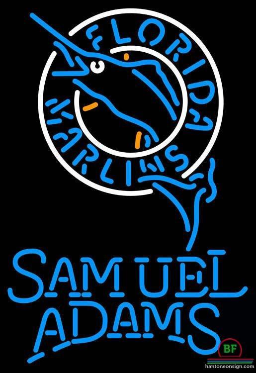 Samuel Adams Florida Miami Marlins Neon Sign Teams Neon Light