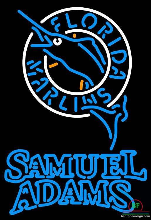 Samuel Adams Florida Miami Marlins Neon Sign Teams Neon Light