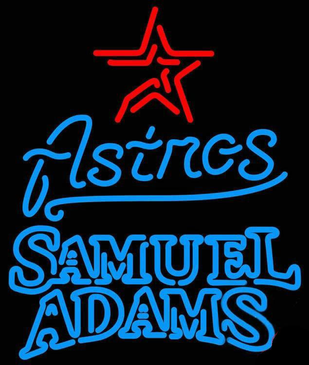 Samuel Adams Houston Astros Neon Sign Teams Neon Light