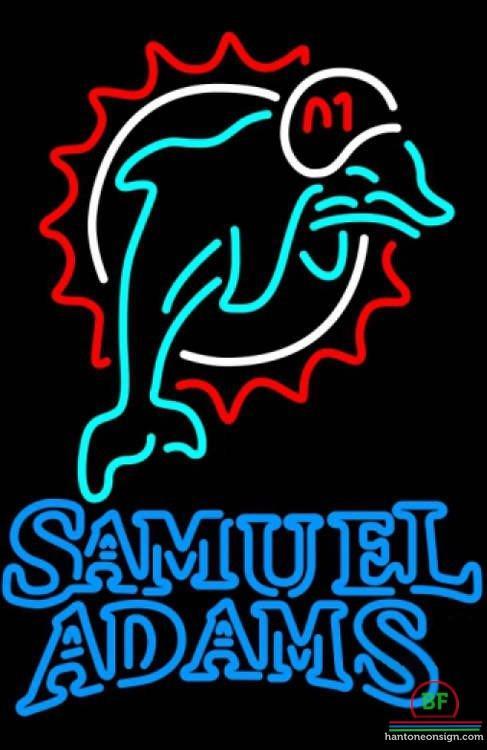 Samuel Adams Miami Dolphins Neon Sign Teams Neon Light