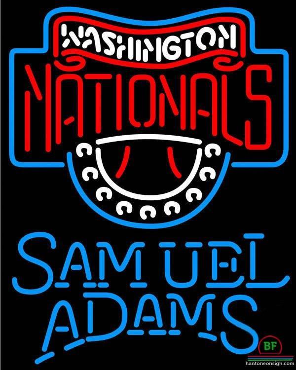 Samuel Adams Washington Nationals Neon Sign Teams Neon Light