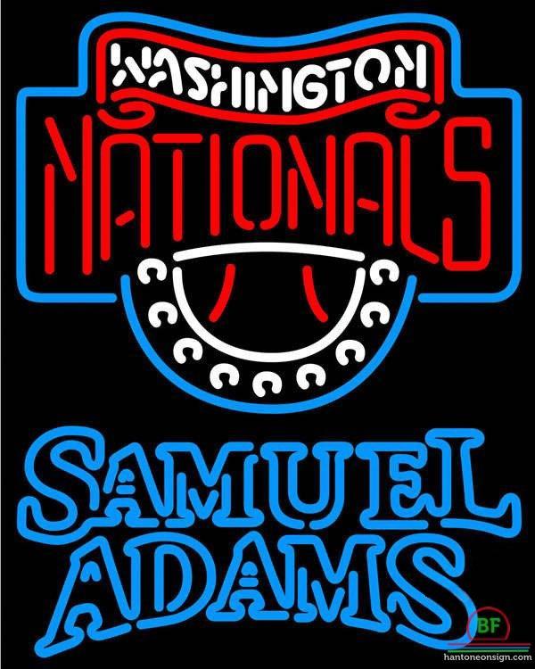 Samuel Adams Washington Nationals Neon Sign Teams Neon Light