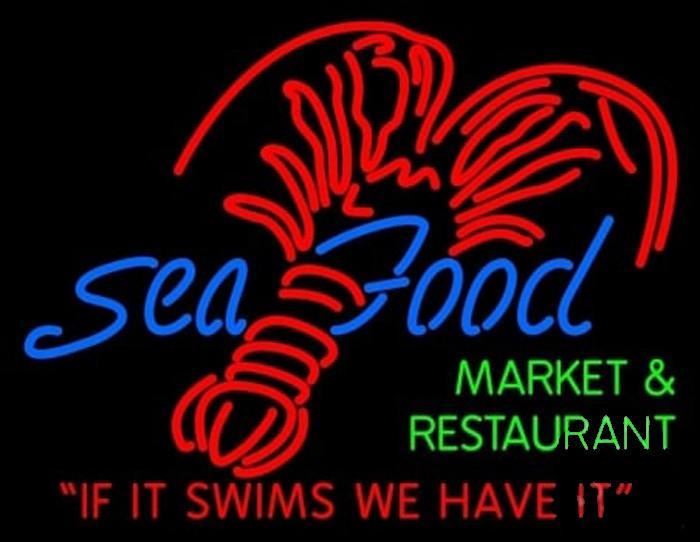 Seafood Neon Sign Bar Sign Neon Light