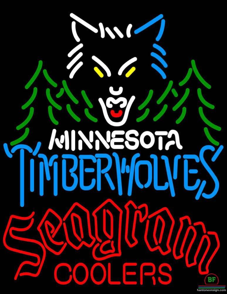 Seagram Minnesota Timber Neon Sign Teams Neon Light