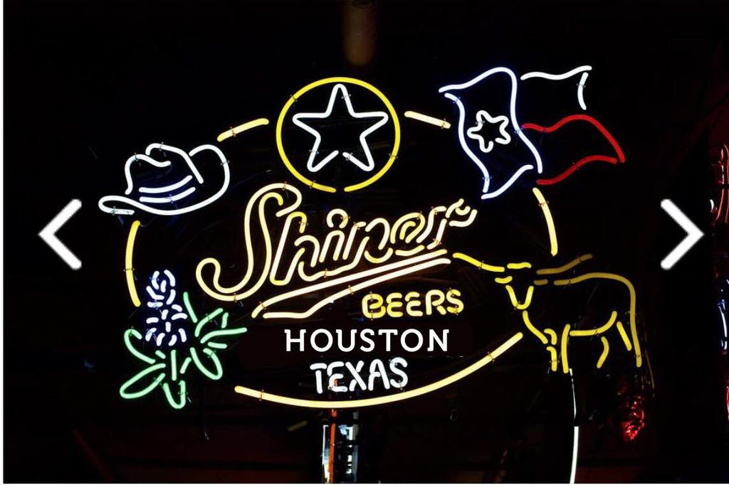 Shiner Beer Houston Texas Neon Sign Bar Sign Neon Light