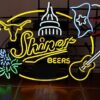 Shiner Beers Texas Austin longhorn Neon Sign For Beer Bar Pub Neon Light Neon Light