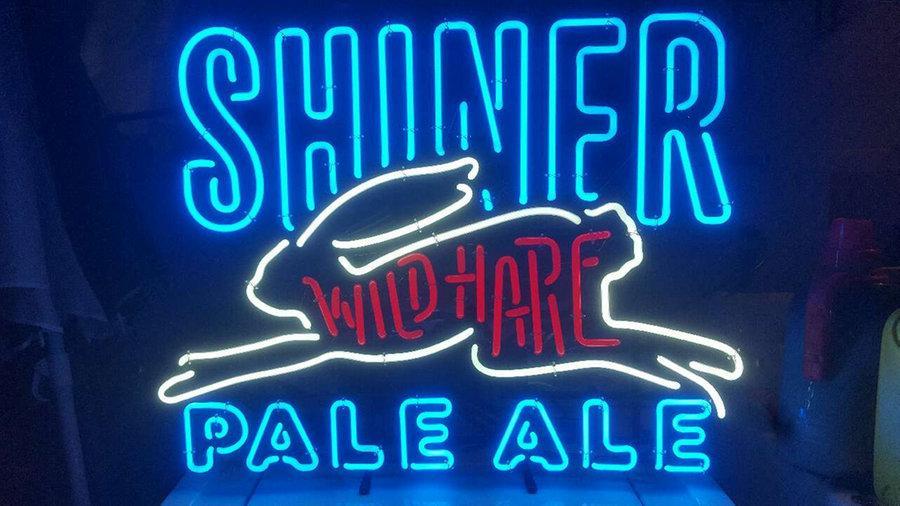 Shiner Pale Ale Wildhare Neon Sign Bar Sign Neon Light