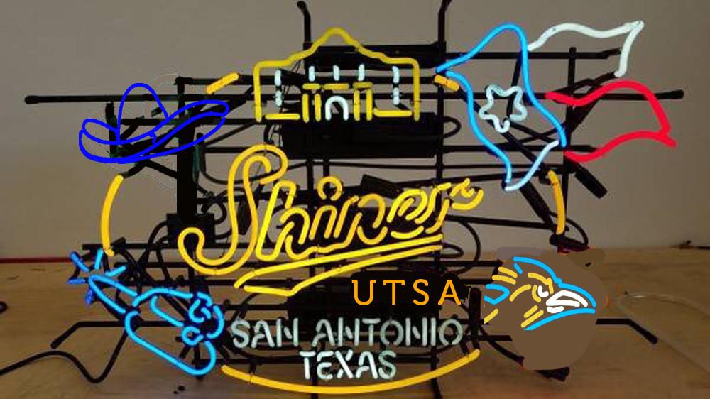 Shinner Beers San Antonio Texas UTSA Neon Sign Custom 001