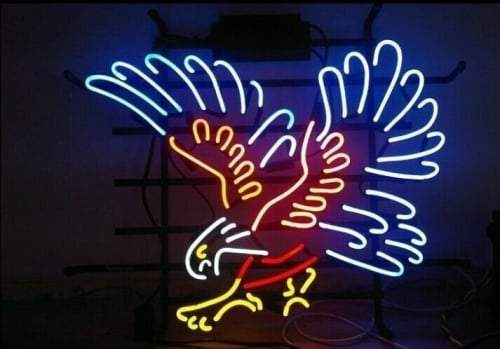 Silver Hawk Neon Sign Bar Sign Neon Light