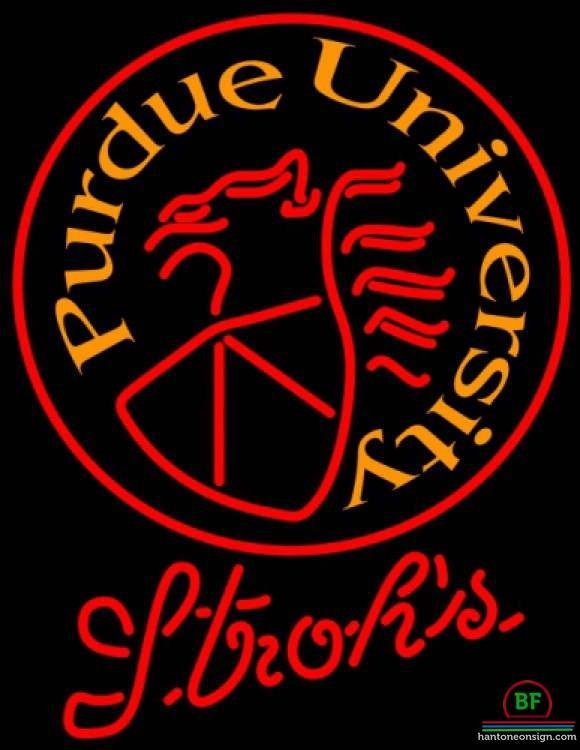 Strohs Purdue University Neon Sign NCAA Teams Neon Light