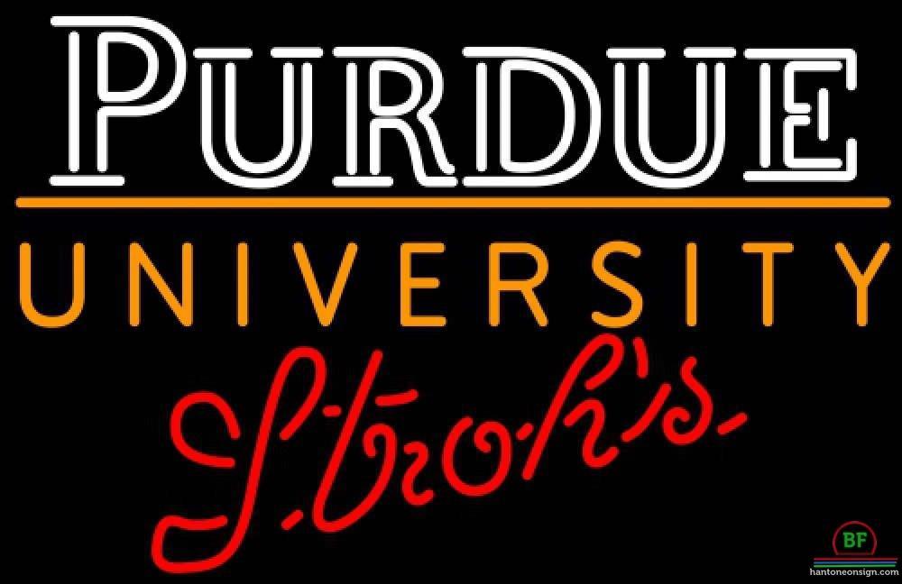 Strohs Purdue University Neon Sign NCAA Teams Neon Light