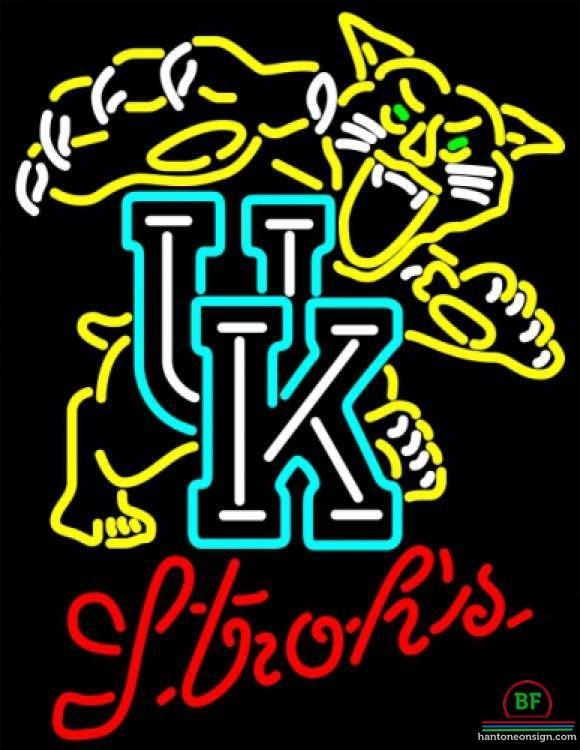 Strohs UK Kentucky Wildcats Neon Sign NCAA Teams Neon Light