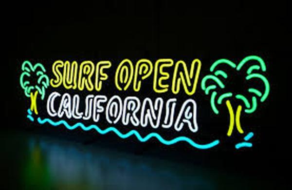 Surf Open California Neon Sign Neon Light