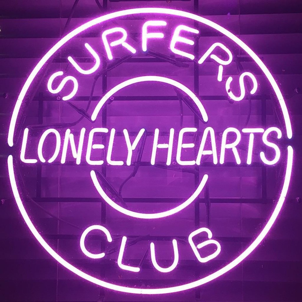 Surpers Lonely Hearts Club Neon Sign Bar Sign Neon Light