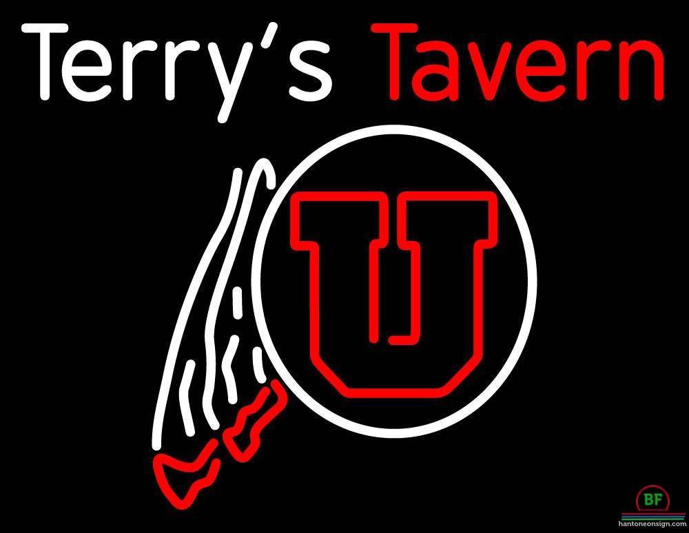Terrys Tavern Utah Utes Neon Sign NCAA Teams Neon Light
