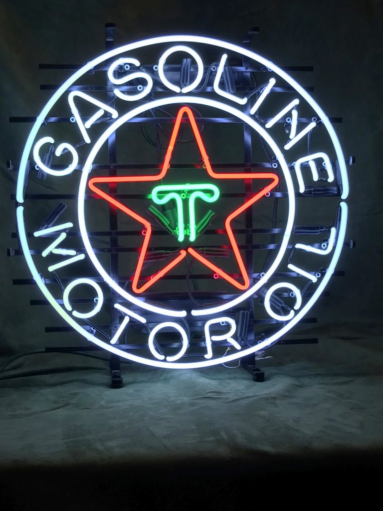 Texaco Gasoline Motor Oil Neon Sign Neon Light