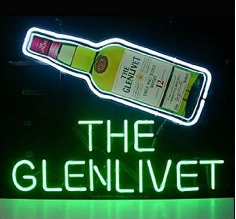 The Glenlivet Whisky Beer Neon Sign DIY Neon Signs Custom Neon Signs