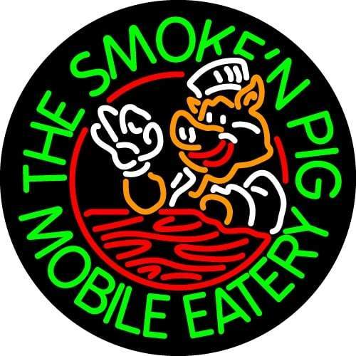 The Smoken Pig Mobile Eatery Neon Sign Bar Sign Neon Light