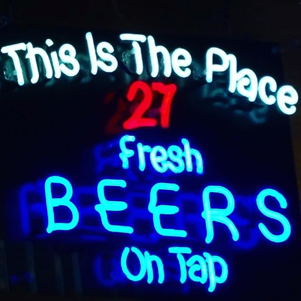 This Is The Place 27 Fresh Beers On Tap Neon Sign Bar Sign Neon Light Z1363