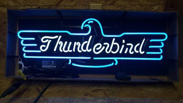 Thunderbird Auto Car Neon Sign Bar Sign Neon Light