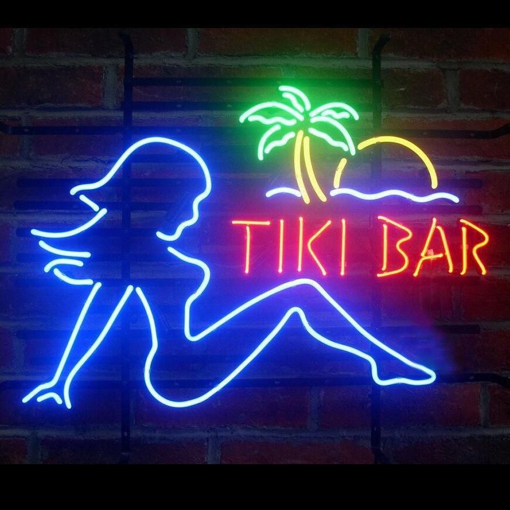 Tiki Bar Bude Lady Neon Sign Neon Light