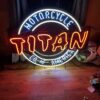 Titan Motorcycle Co of America Neon Sign Neon Light