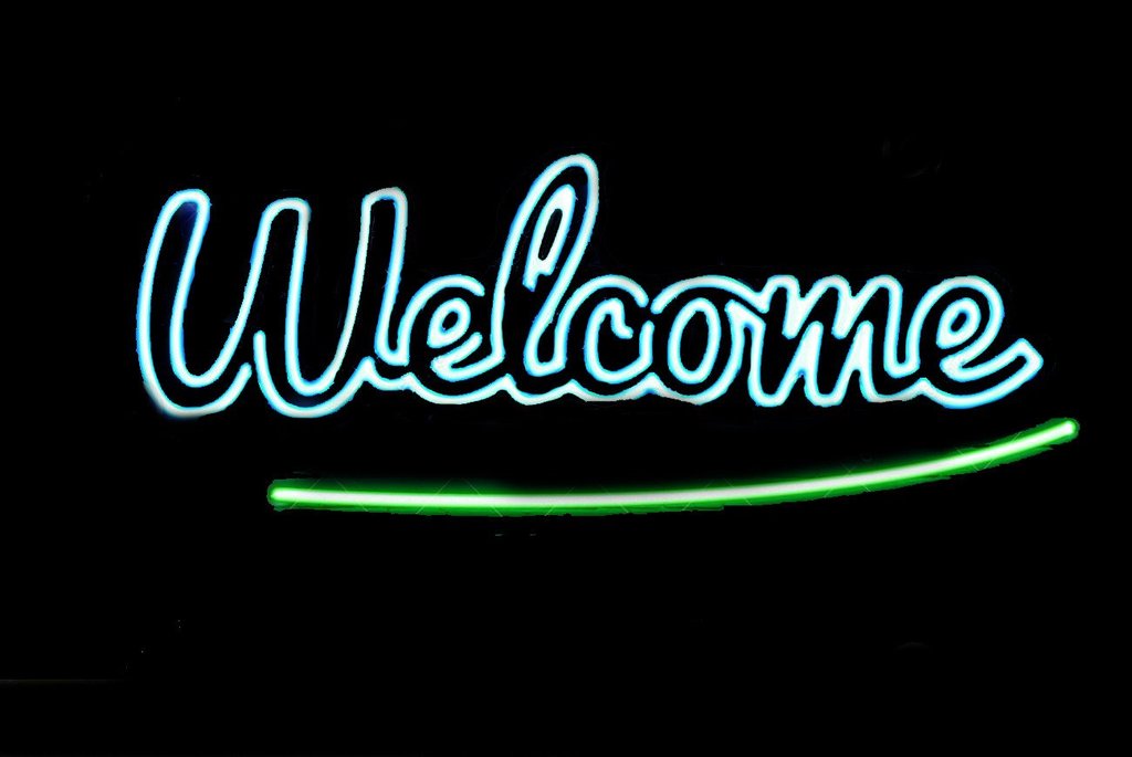 Welcome Neon Sign