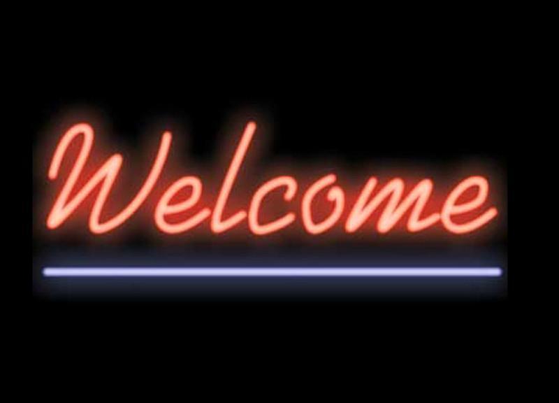 Welcome Neon Sign