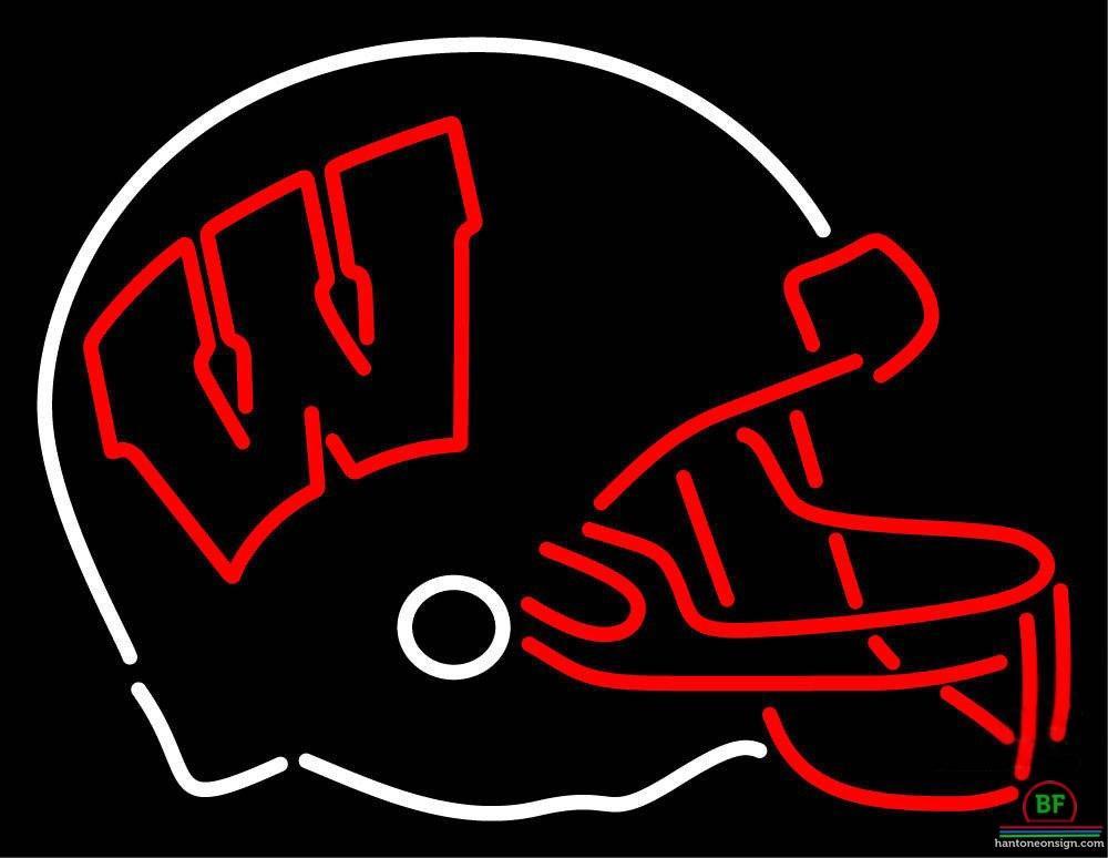 Wisconsin Badgers Helmet Neon Sign NCAA Teams Neon Light