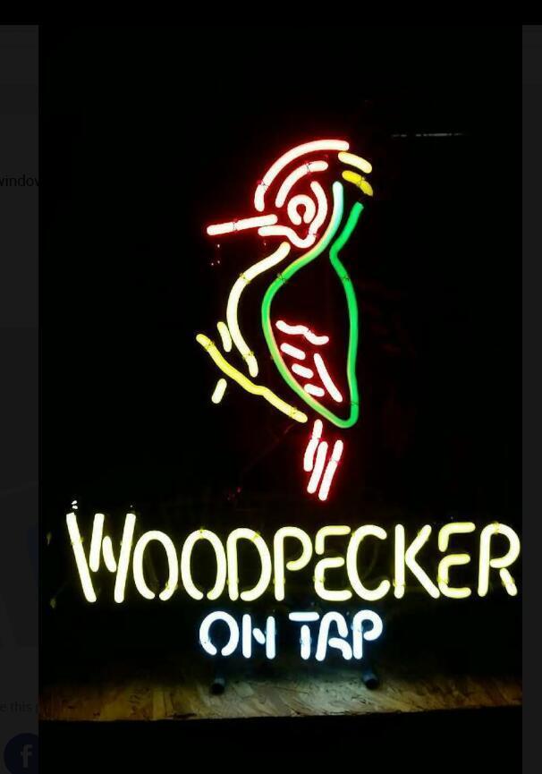 Woodpecker Draft Cider Neon Sign Bar Sign Neon Light