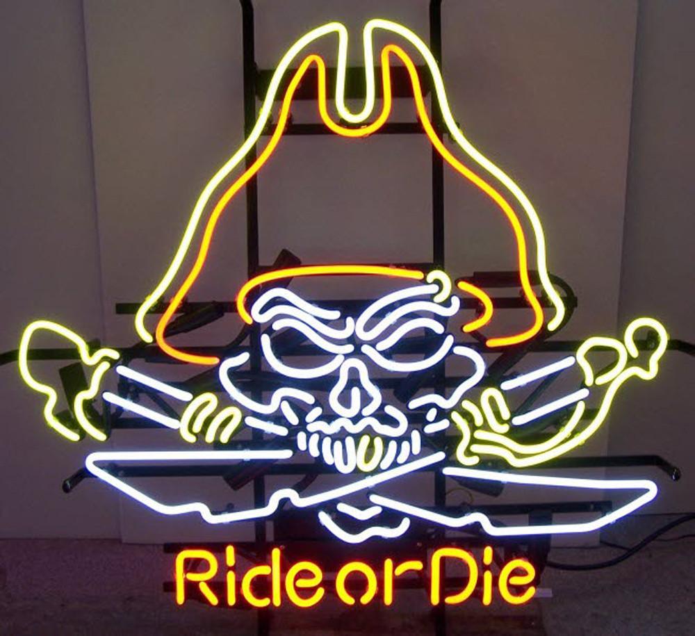 Motorcycle Neon Sign Ride Or Die