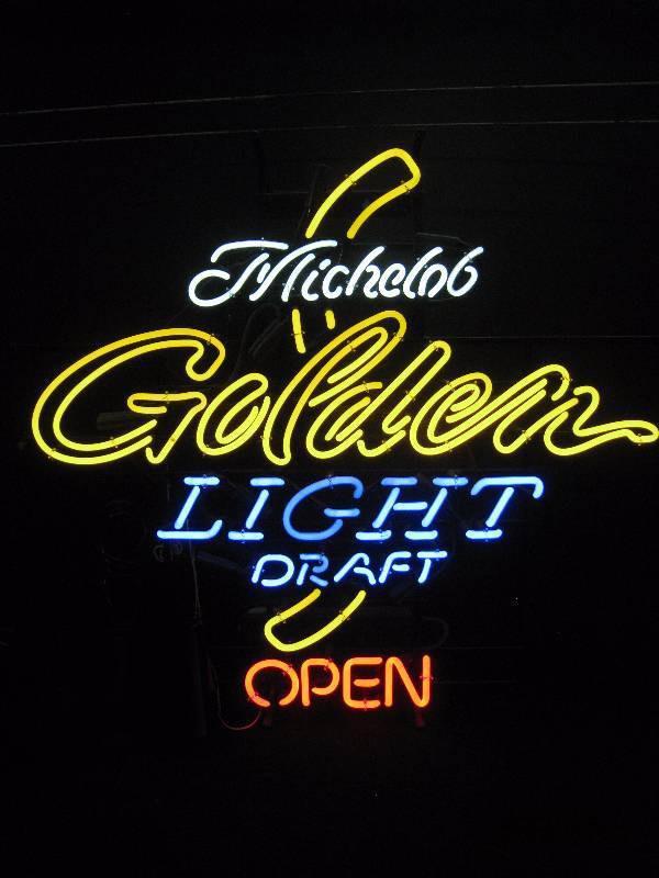Michelob Golden Light Draft Open Neon Sign Bar Sign Neon Light