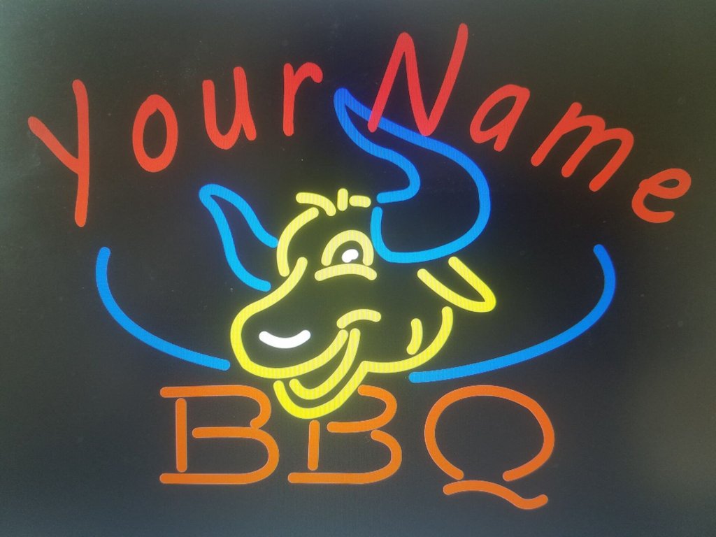 Custom Name BBQ Neon Sign Bar Sign Neon Light