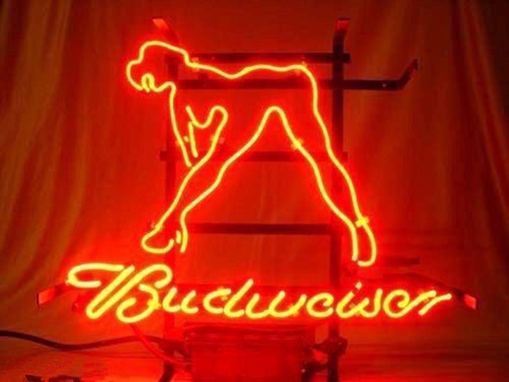 Budweiser Girl Neon Sign