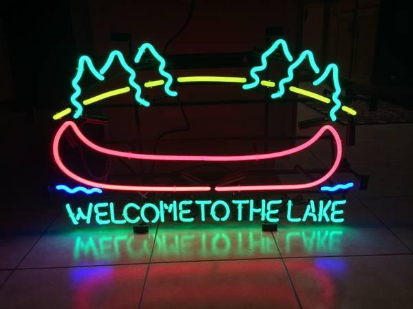 Welcome To The Lake Neon Sign Bar Sign Neon Light