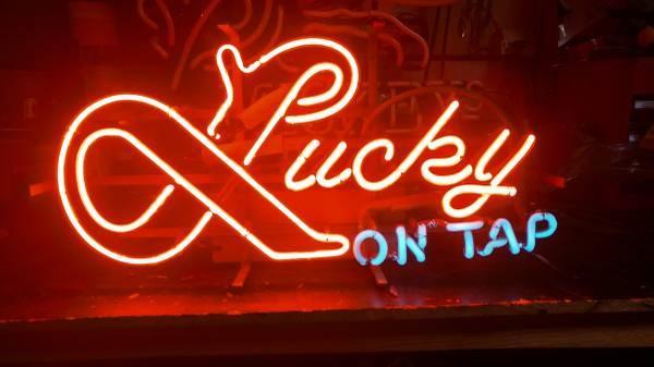 Lucky On Top Neon Sign Neon Light