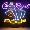 Crown Royal Casino Cards Neon Sign